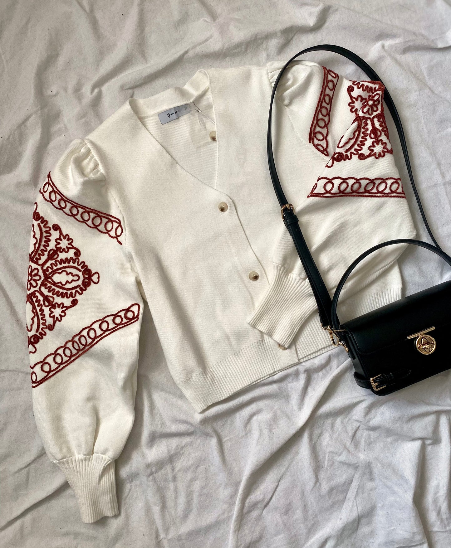 Cardigan Vic Bee ricamato