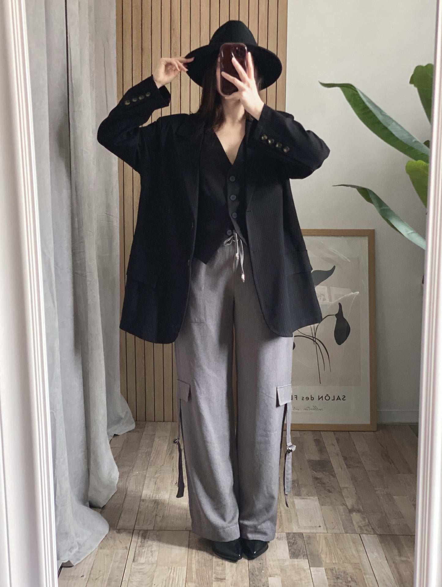 Blazer gessato fit over