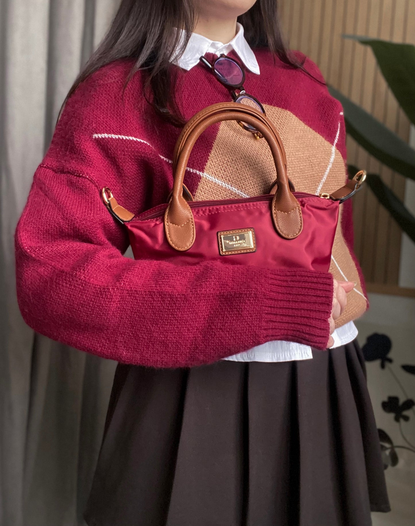 Maglione fantasia rombi