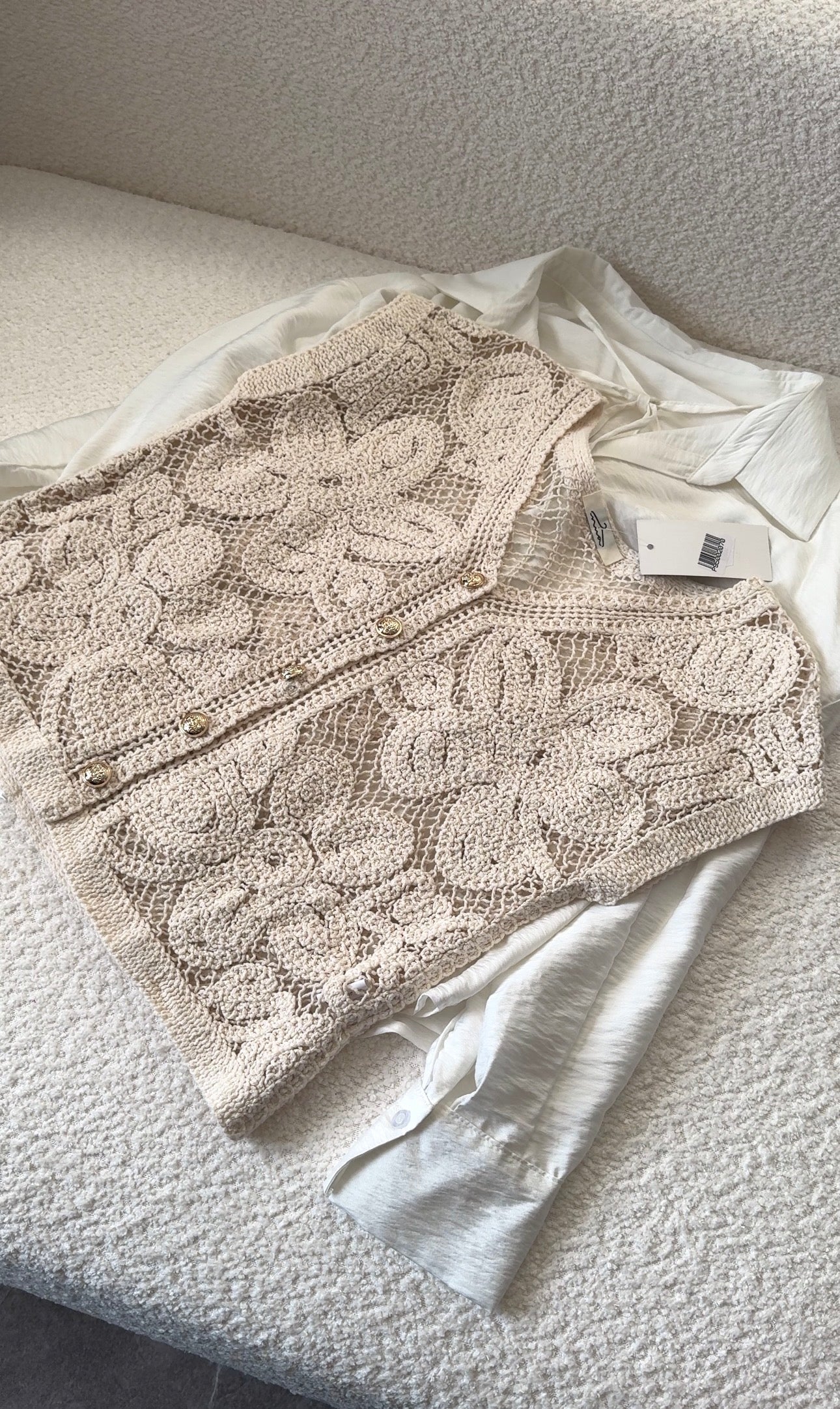 Gilet macramé