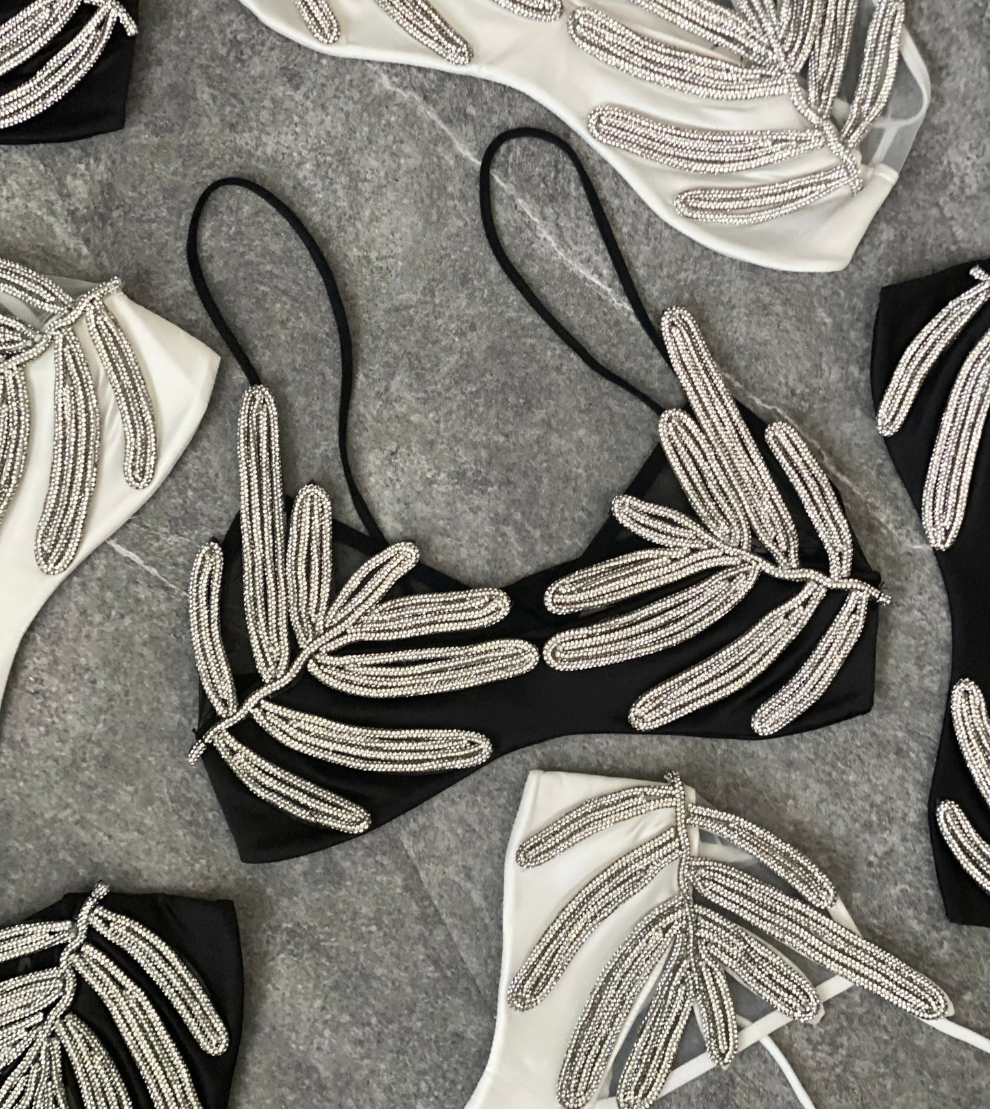 Bralette silver leaf