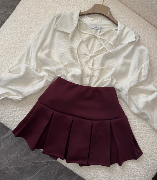 Skort Burgundy Ivy