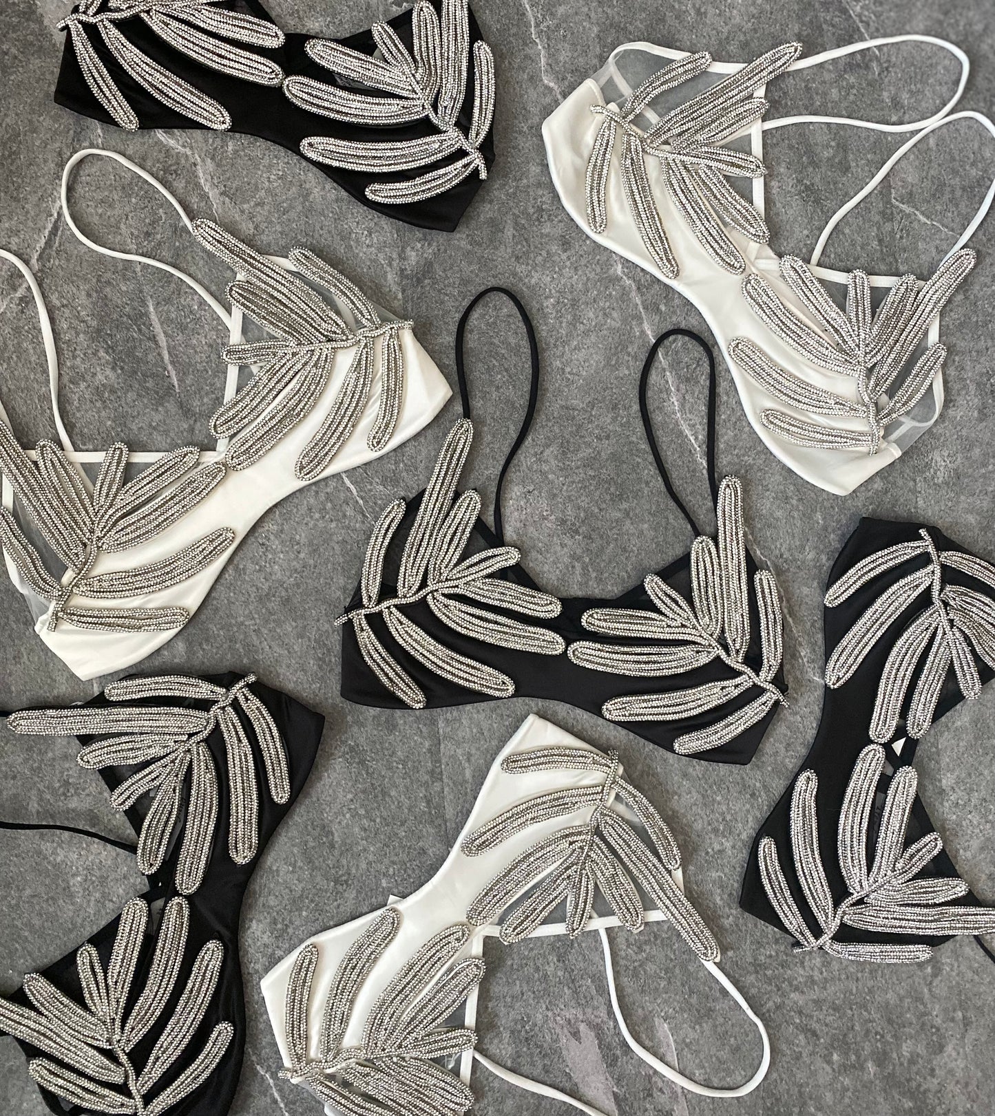 Bralette silver leaf