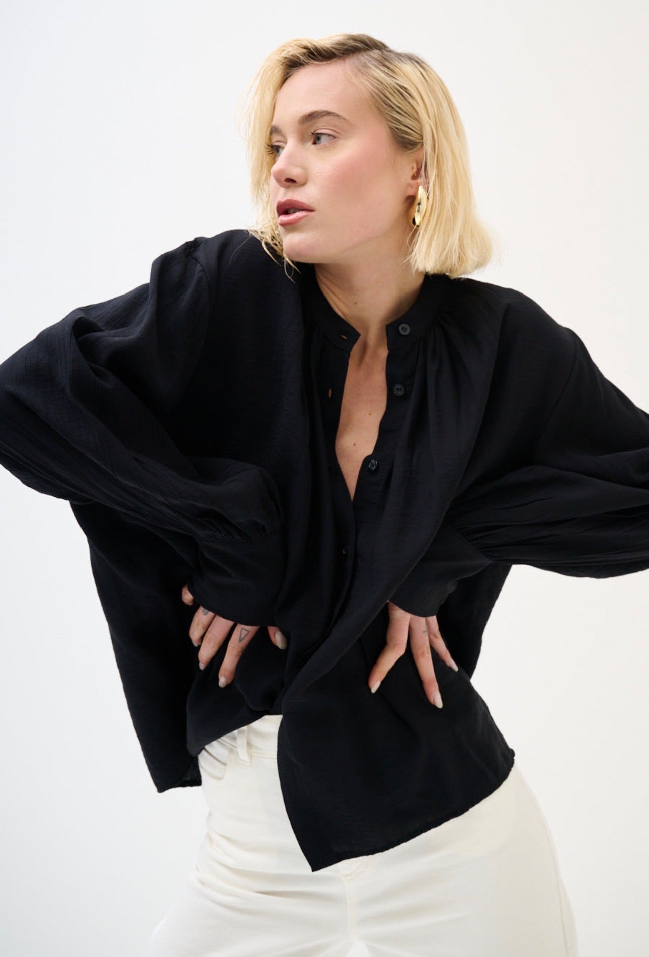 Blusa maniche palloncino