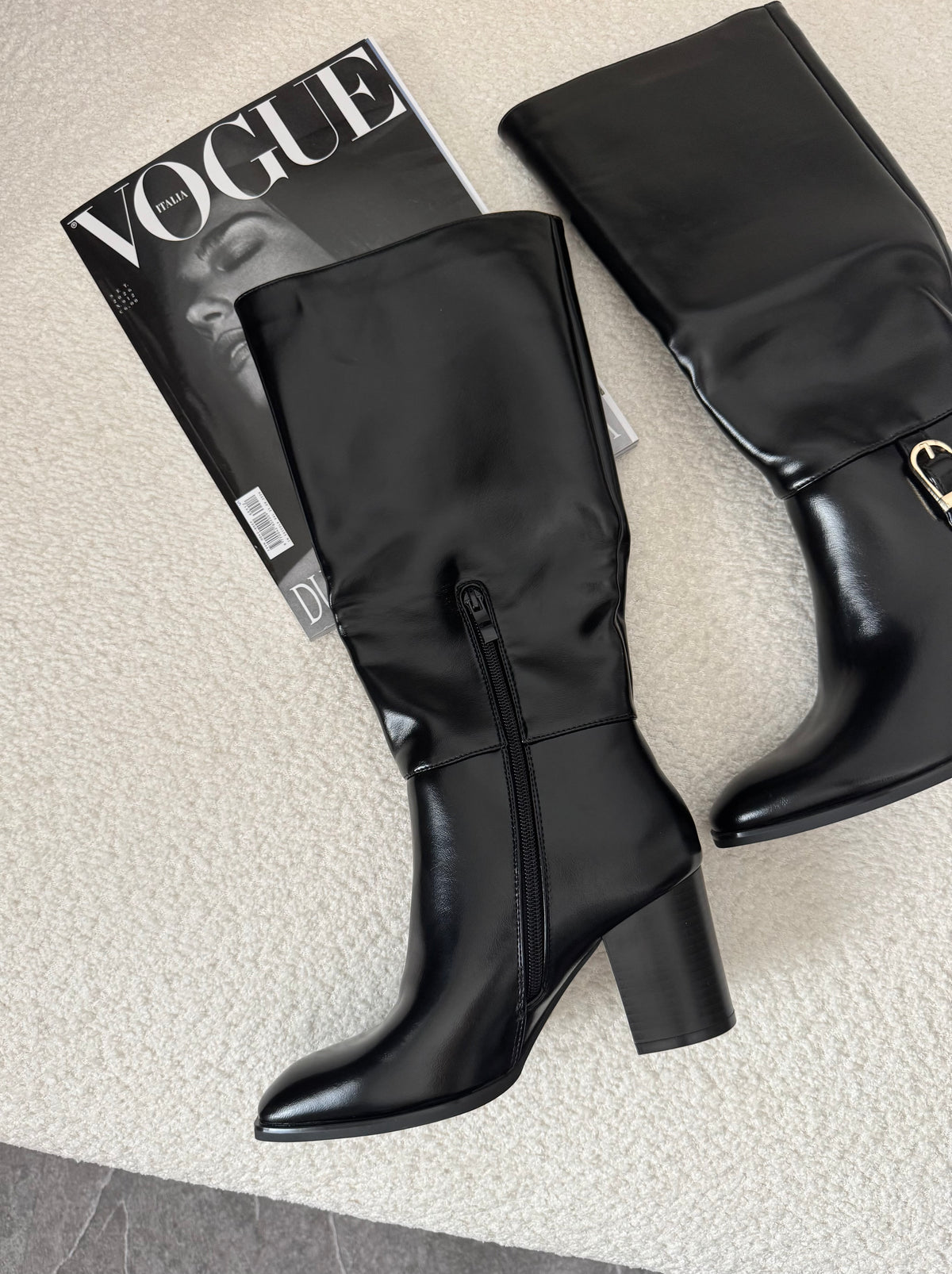 Black Avenue Knee-High Boots