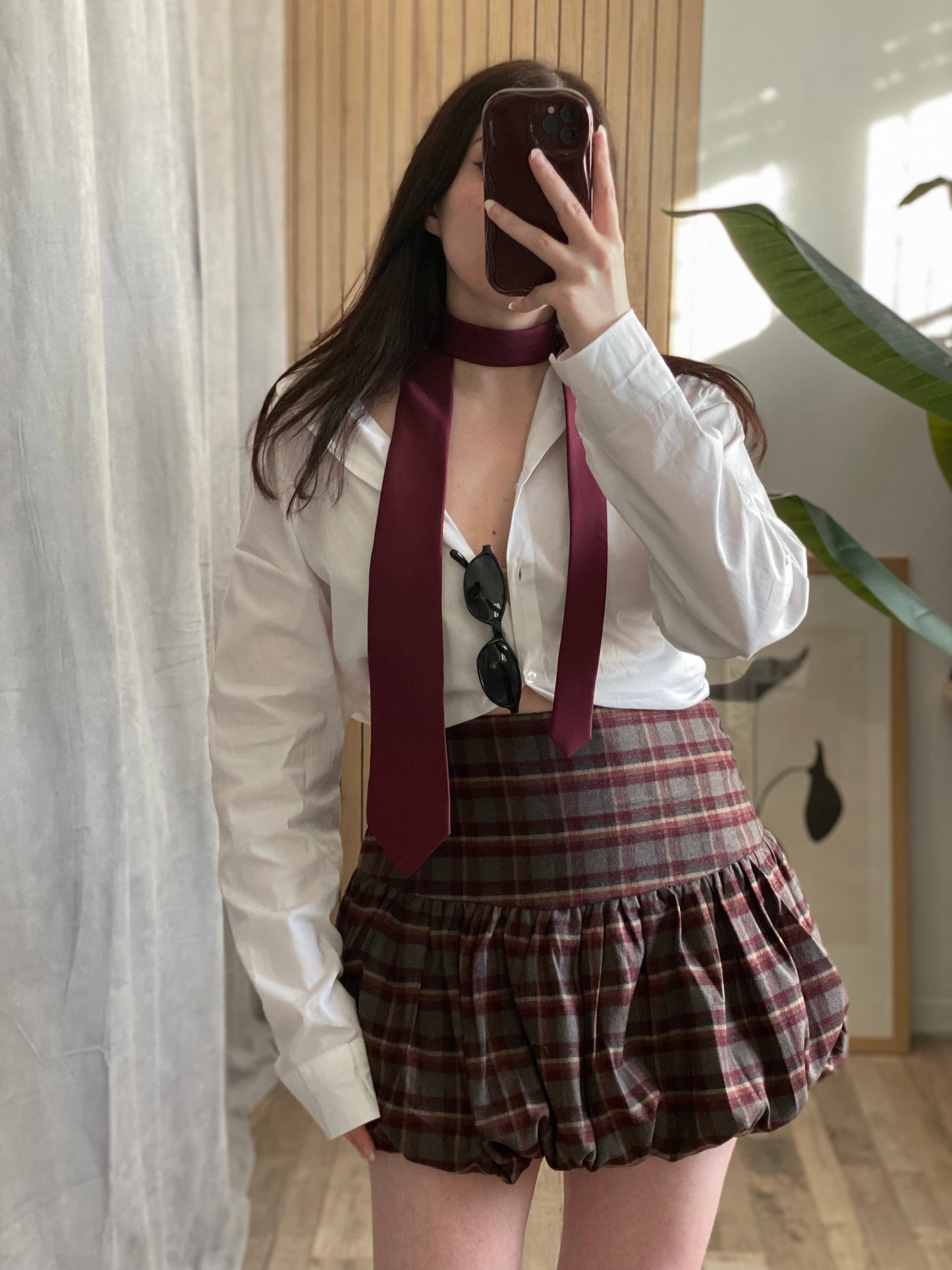 Gonnellina palloncino tartan