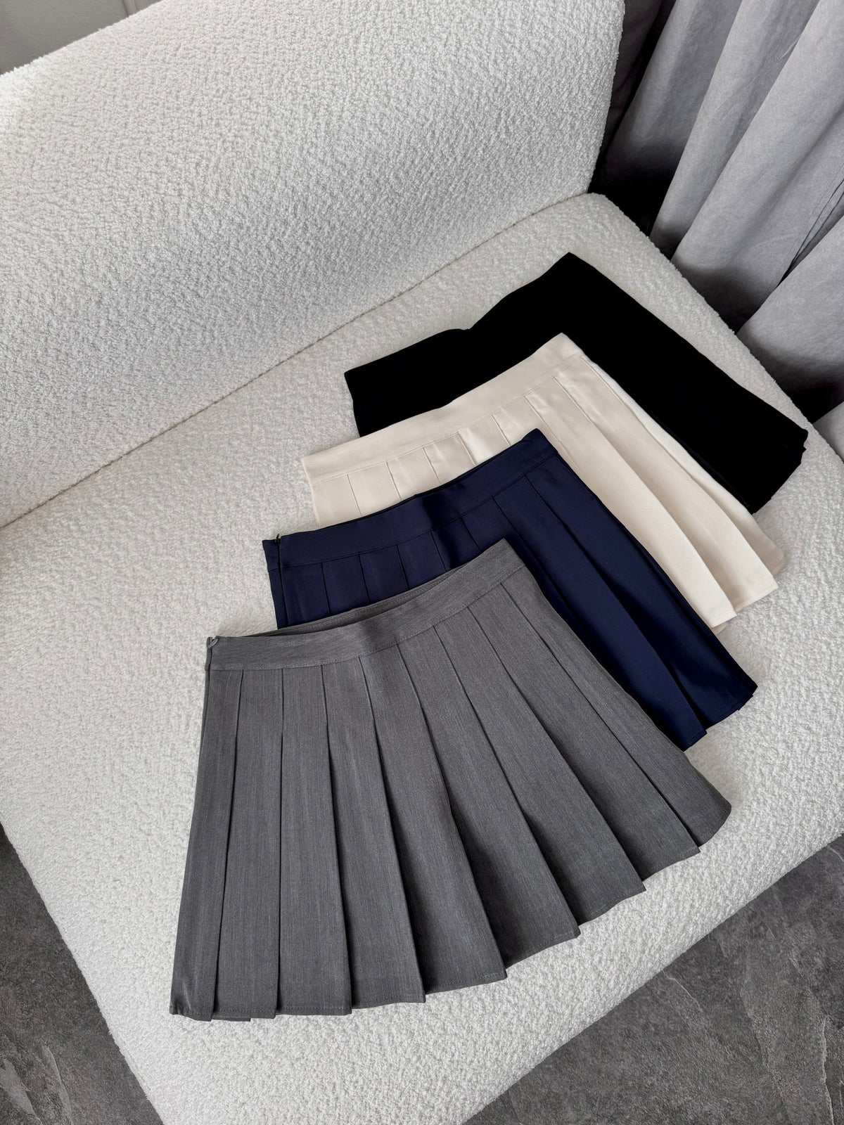 Classic pleated mini skort