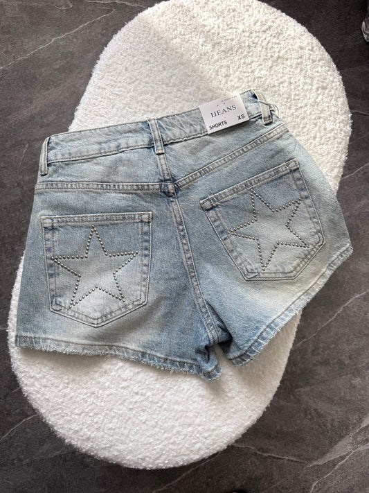 Lucky Star Denim Shorts