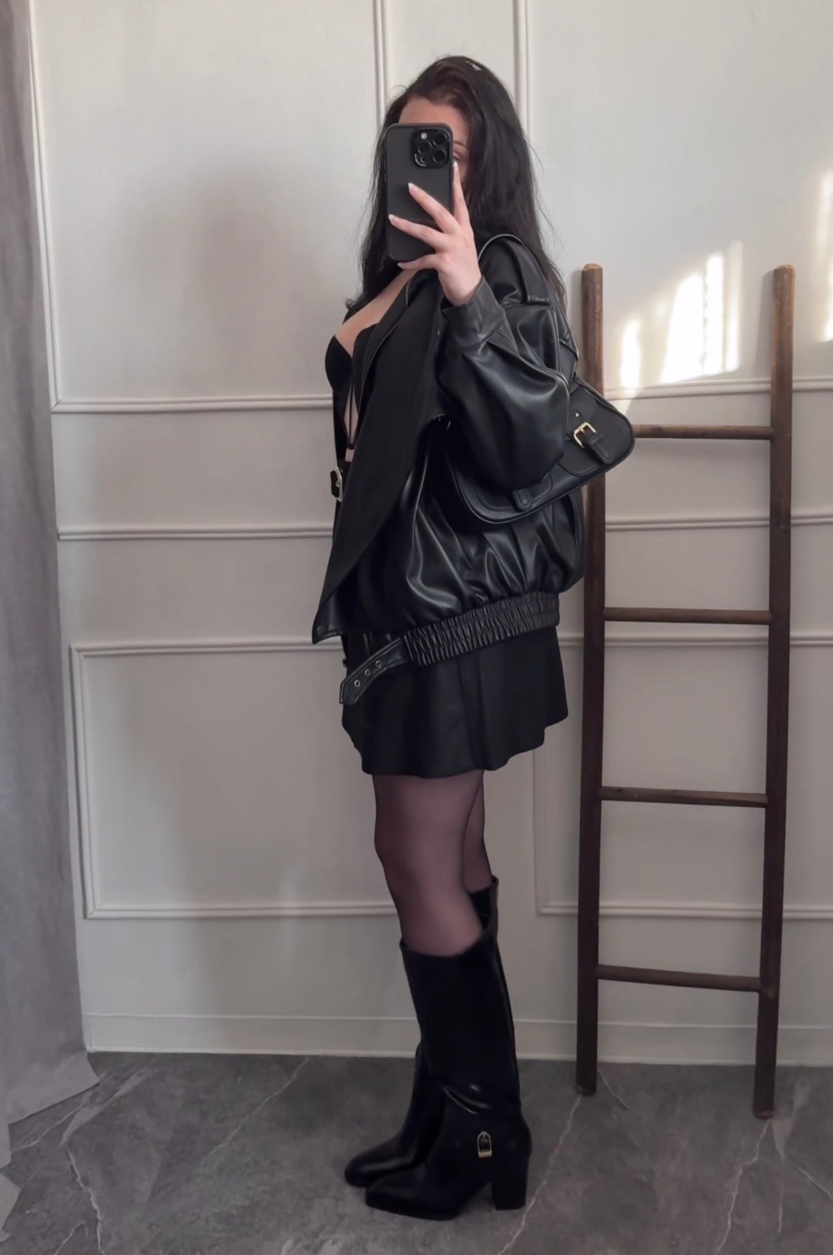 Black Avenue Knee-High Boots