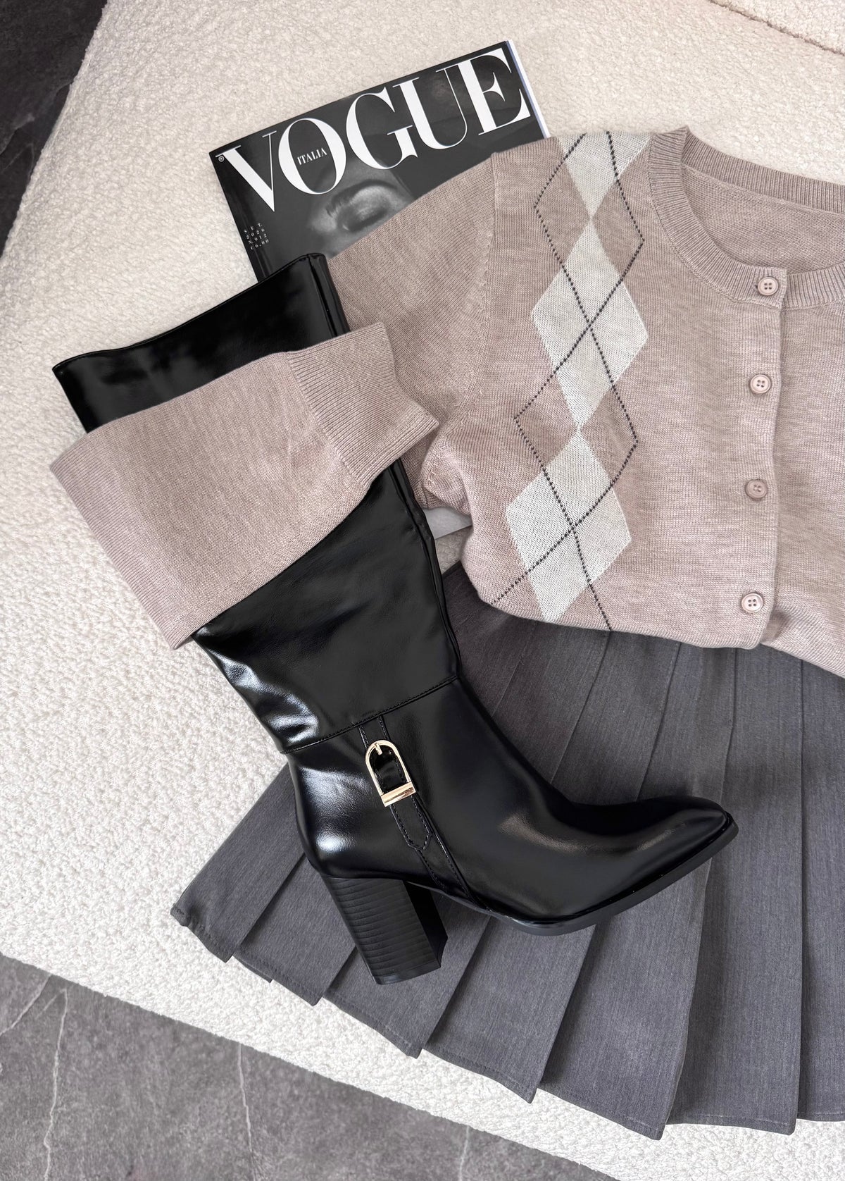 Black Avenue Knee-High Boots