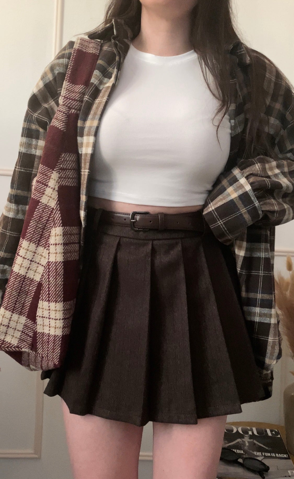 Gonna a pieghe Lumina con cinturina