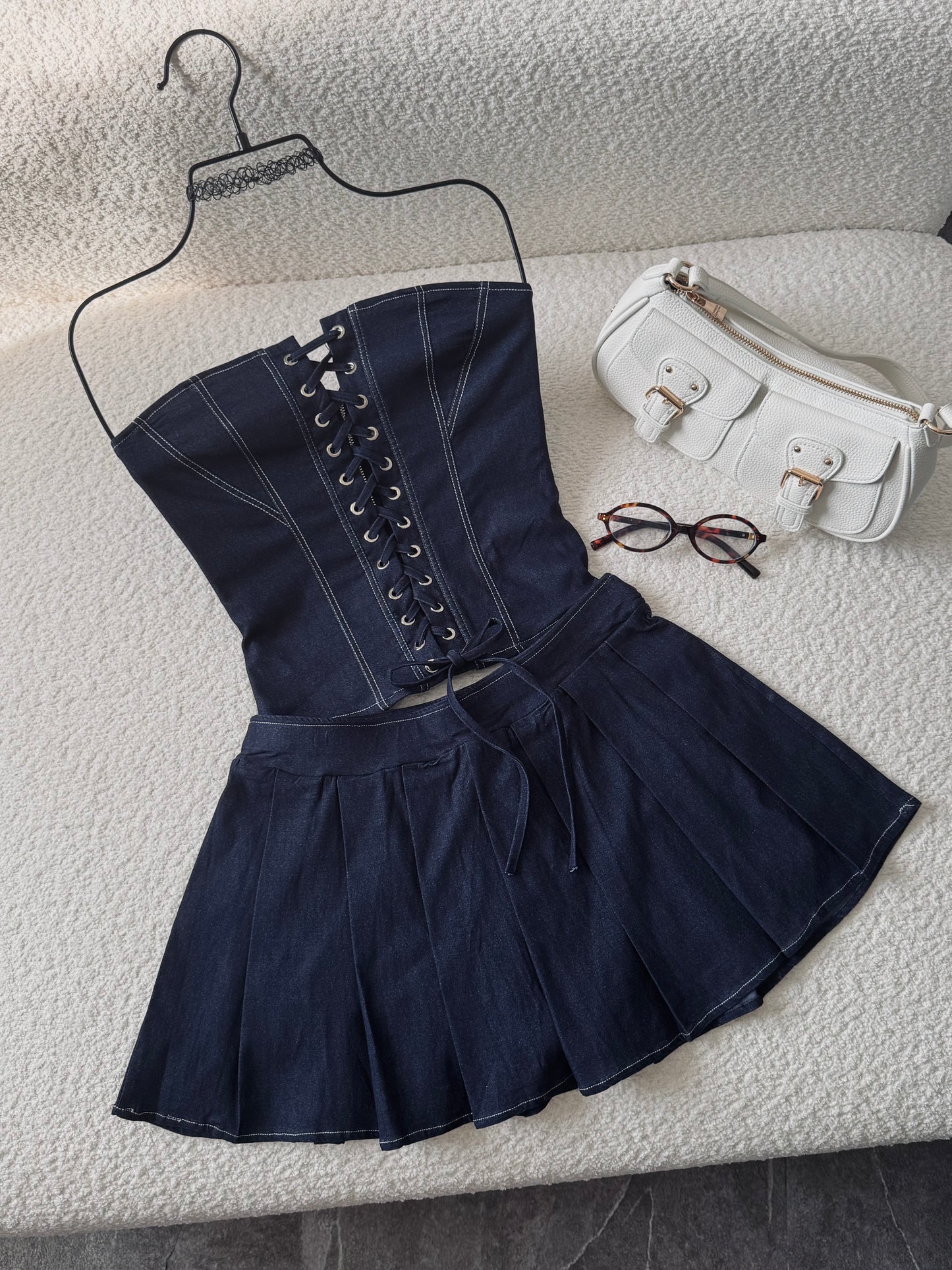 Downtown Denim Corset Duo