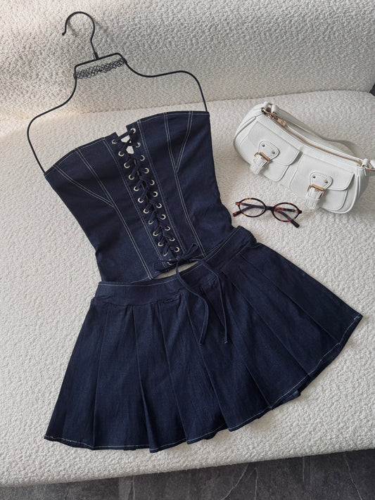 Downtown Denim Corset Duo