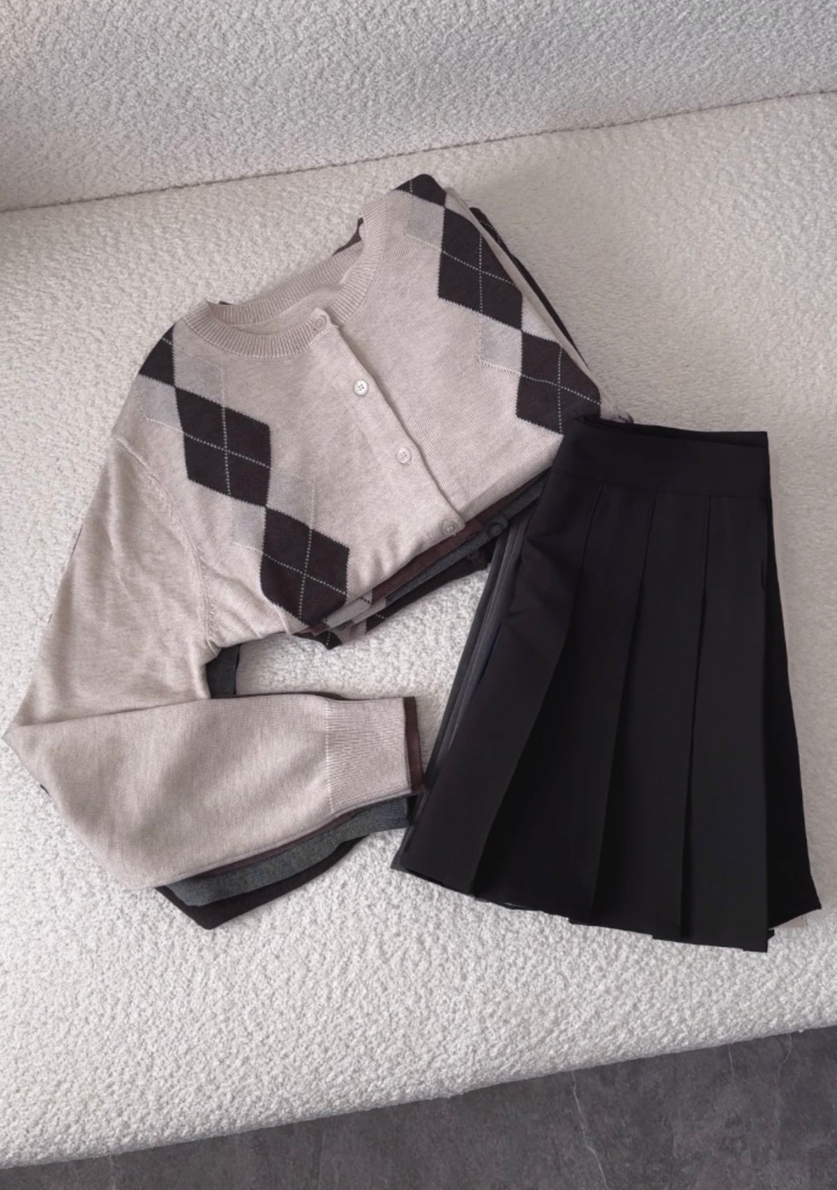 Classic pleated mini skort