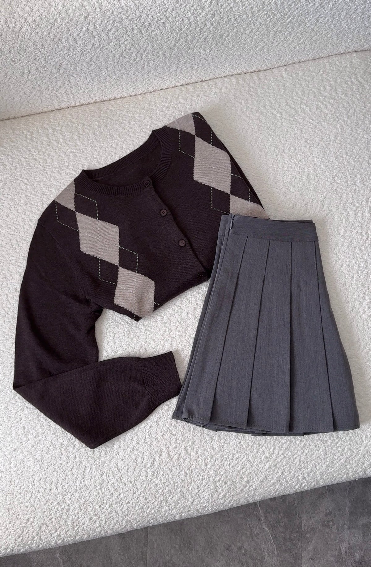 Classic pleated mini skort