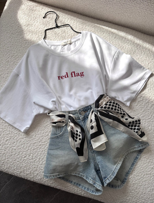 Red Flag Oversized Tee