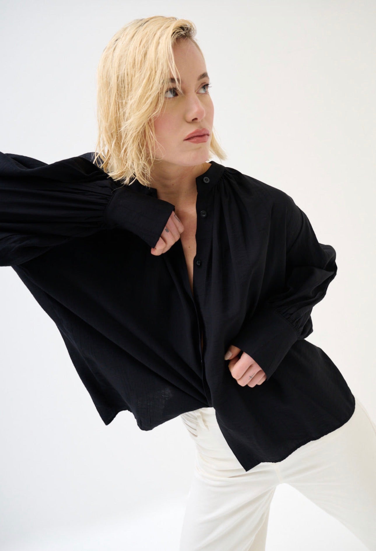 Blusa maniche palloncino