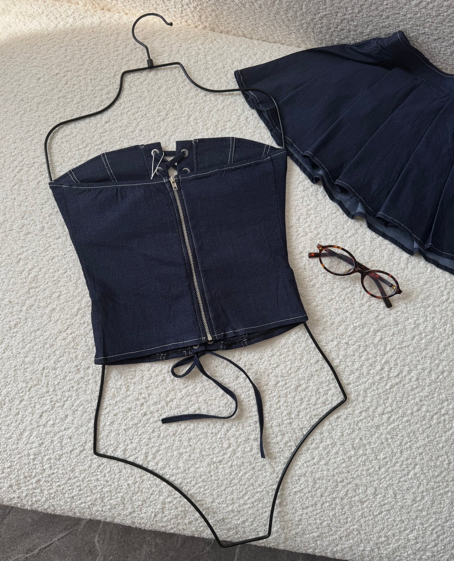 Downtown Denim Corset Duo